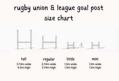 Rugby Regular Backyard Goal Posts