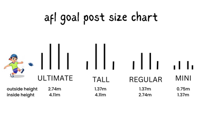 AFL Tall Backyard Goal Posts